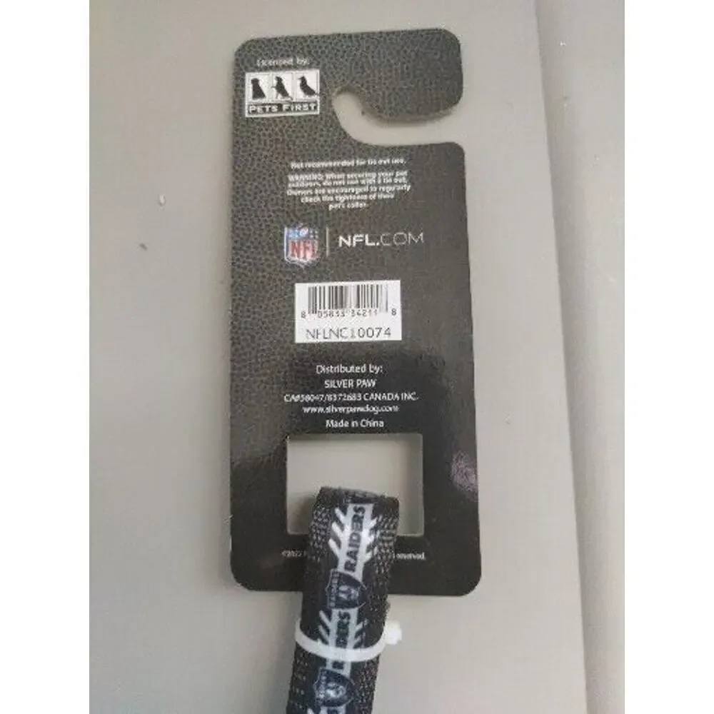 Dog Leash Las Vegas Raiders NFL Football Officially Black 5ft One Size 60